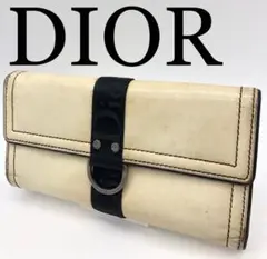 DIOR ブランド ホワイト 長財布 トロッター お洒落 メンズ レディース
