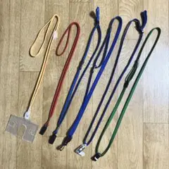 ネームプレートホルダー用 ネックストラップ 6本 まとめ売り 中古品
