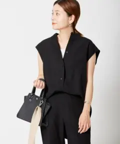 【新品タグ付】 JOURNAL STANDARD リネンブレンドスタンドシャツ