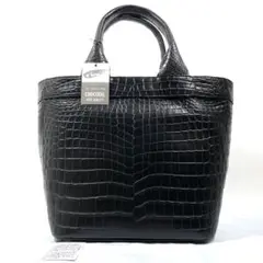 未使用保管品　クロコ　マット加工　ハンドバッグ　JRA 好きにも