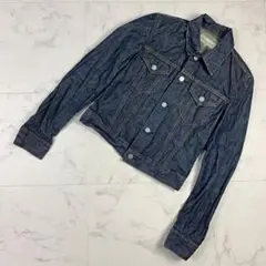 美品 ドリスヴァンノッテン 小さいサイズ デニムジャケット 紺 36*WA163