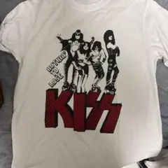 【古着】KISS バンド Tシャツ Lサイズ ホワイト