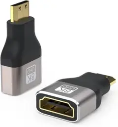 Mini-HDMI to HDMI 変換 アダプタ 8K@60Hz
