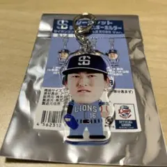 埼玉西武ライオンズ　隅田知一郎　デカフェイスキーホルダー