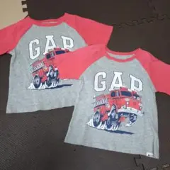 GAP 消防車プリント Tシャツ 110　120