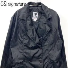 【cs signature】トレンチコート　ブラック　アルメニア製　M