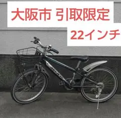 冬休み値下げ【大阪市 直接引取限定】子ども 自転車 22インチ