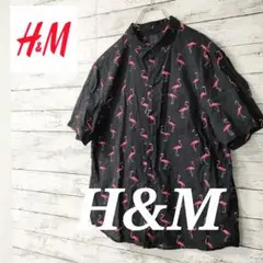 ★H&M★フラミンゴ柄 半袖シャツ