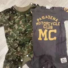 自衛隊　迷彩柄 ロンパース