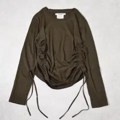 y2k 00s キャサリンハムネット シャーリング ギミック 変形 カットソー