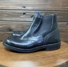 Quilp by Trickers サイドゴアブーツ 黒 ウイングチップ UK7