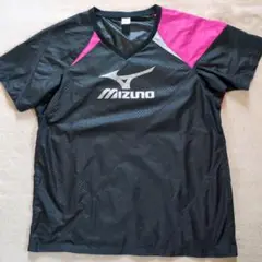 Mizuno バレーボール Vネックウェア ブラック/ピンク
