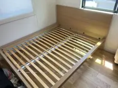 【IKEA クイーンサイズベッドフレーム】※引き取り限定