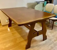 ダイニングテーブル　1,500×920　天然木　柏木工　飛騨家具