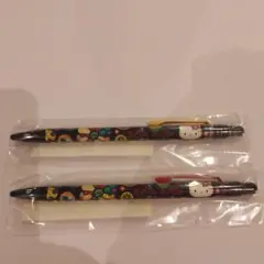 ハローキティ　花模様　シャープペン　ボールペン　2点セット　レア