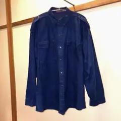 古着 インディゴ ミリタリーシャツ