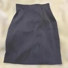 ダークグレー タイトスカート ひざ丈