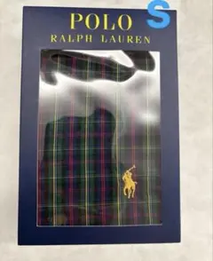 ポロ ラルフローレン　トランクス　アンダーウェア　グリーン　チェック　 Sサイズ