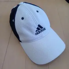 adidas メッシュキャップ ホワイト/ブラック