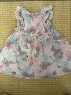 ユニコーンノースリーブワンピース 100cm パステル