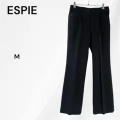 エスピエ　ブラック　スラックス　テーパードパンツ　M　38