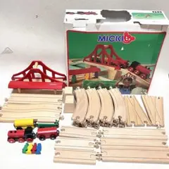 MICKI ミッキィ社 木製レール 汽車セットつり橋 9603