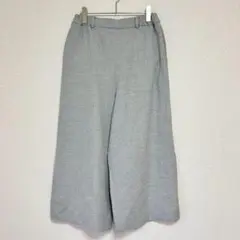 ジャンニロジュディチェ ワイドレッグ ガウチョパンツ グレー サイズ42
