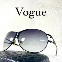 美品　Vogue　ヴォーグ　ビンテージサングラス　ブラックレンズ・フレーム
