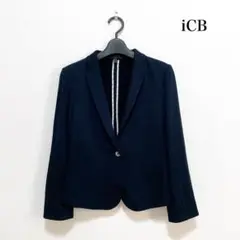iCB ジャケット ネイビー 日本製 お仕事 フォーマル セレモニー 上品素敵♡