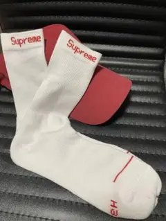Supreme スポーツソックス 靴下 白1足