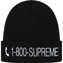 Supreme 1-800 Beanie Black
