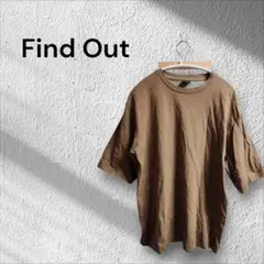 Find Out ブラウン Tシャツ Lサイズ