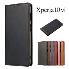 SONY Xperia 10Ⅵ ベルトなし マグネット 手帳型NY