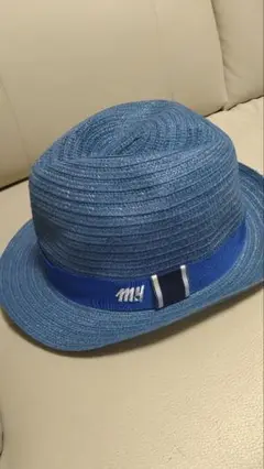 モンテディオ山形 青色 麦わら帽子