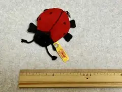 シュタイフのてんとう虫型ぬいぐるみ 約10cm