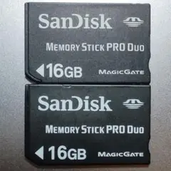 SanDisk Memory Stick PRO Duo 16GB 2個セット