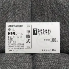 アグネスタキオン　皐月賞　馬券　当たり馬券　期限切れてます。 アグネスタキオン 皐月賞 馬券 当たり馬券 期限切れてます