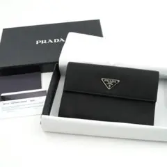 ✨新品未使用品・箱保証書付き✨PRADA ミニ財布 トライアングル ナイロン