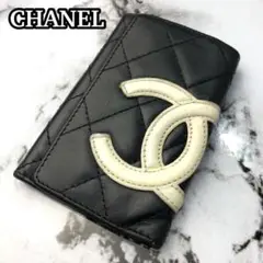 良品 シャネル カンボンライン 6連キーケース シルバー金具 レザー ブラック
