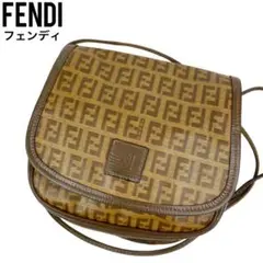 ✨良品✨ FENDI フェンディ ショルダーバッグ ズッカ柄 PVC レザー