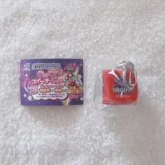 ジャグラー 音が鳴る スイッチキーホルダー レッド ガチャ