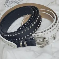 ベルト　ホワイト　ブラック