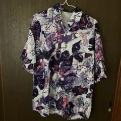 グロテスクなオイルペインティングシャツ