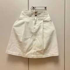 Ray BEAMS スカート　白
