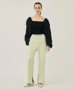 THINGS THAT MATTER スリット入りスキューバパンツ