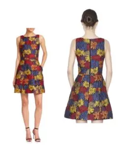 alice + olivia Floral jacquard dress