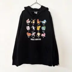 ポケットモンスター　ピカチュウ　黒　完売品　ポケモン　フーディー パーカー　レア