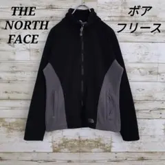 【k1246】USA規格ノースフェイス刺繍ロゴボアフリースジャケットブルゾン