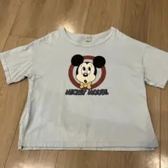 futafuta レトロミッキー　Tシャツ　130cm 水色