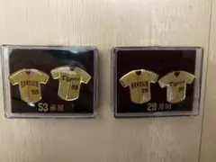 阪神タイガース　HANSIN 赤星 53 井川 29 ピンバッジセット